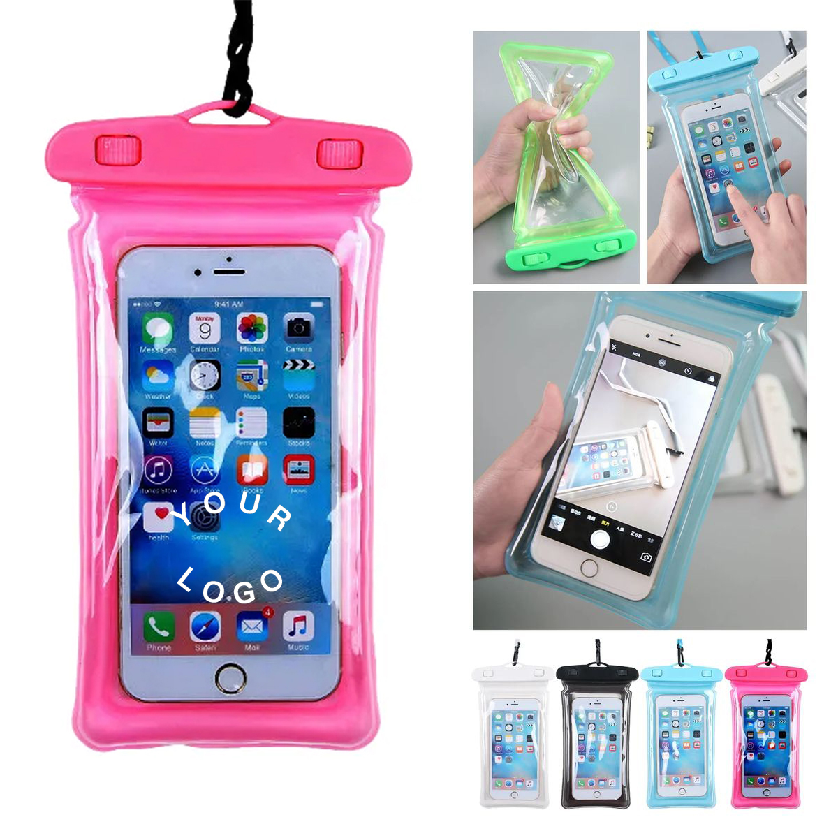 PVC Waterproof Phone Pouch with Luminous Strips 2