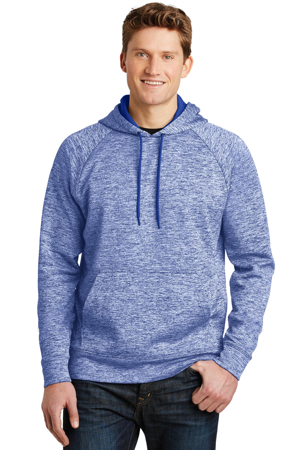 Sport-Tek PosiCharge Electric Heather Fleece Hooded Pullover. ST225, custom hoodie or sweatshirt with logo imprint 1