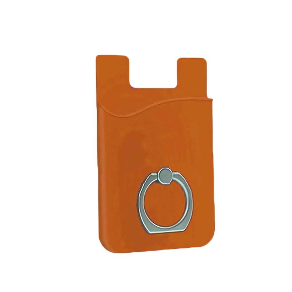 Silicone Phone Wallet Adhesive with Metal Grip Ring 8