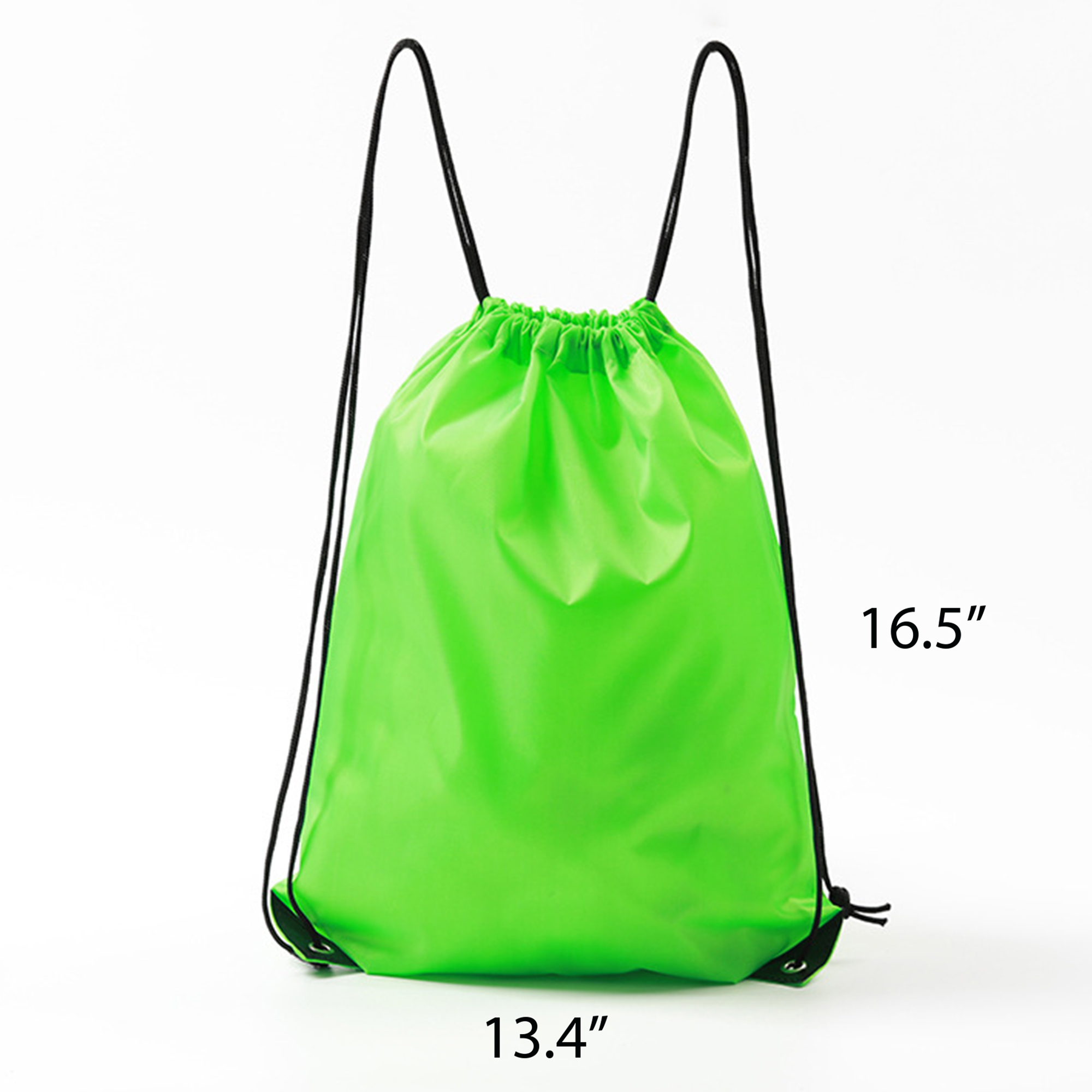Black Trim Drawstring Backpack Gym Bag 4