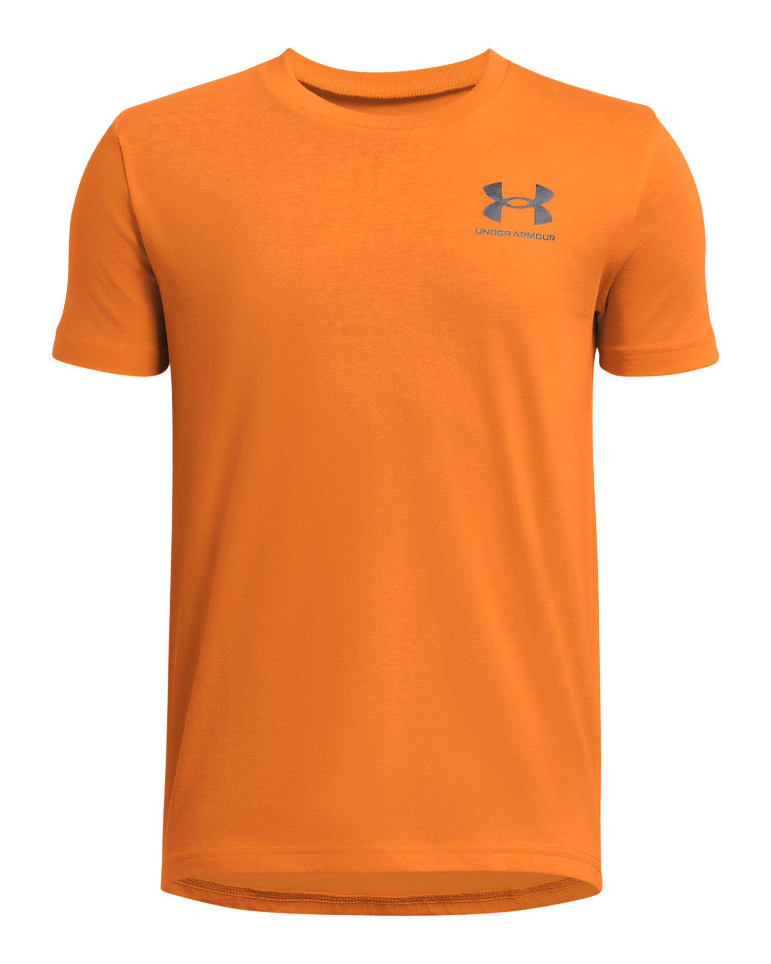 UA Left Chest Logo Boys' Short Sleeve 11