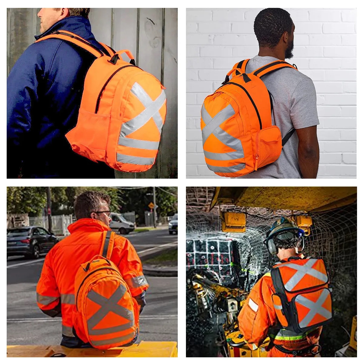 Reflective Safety Heavy Duty Construction Hydration Backpack 4