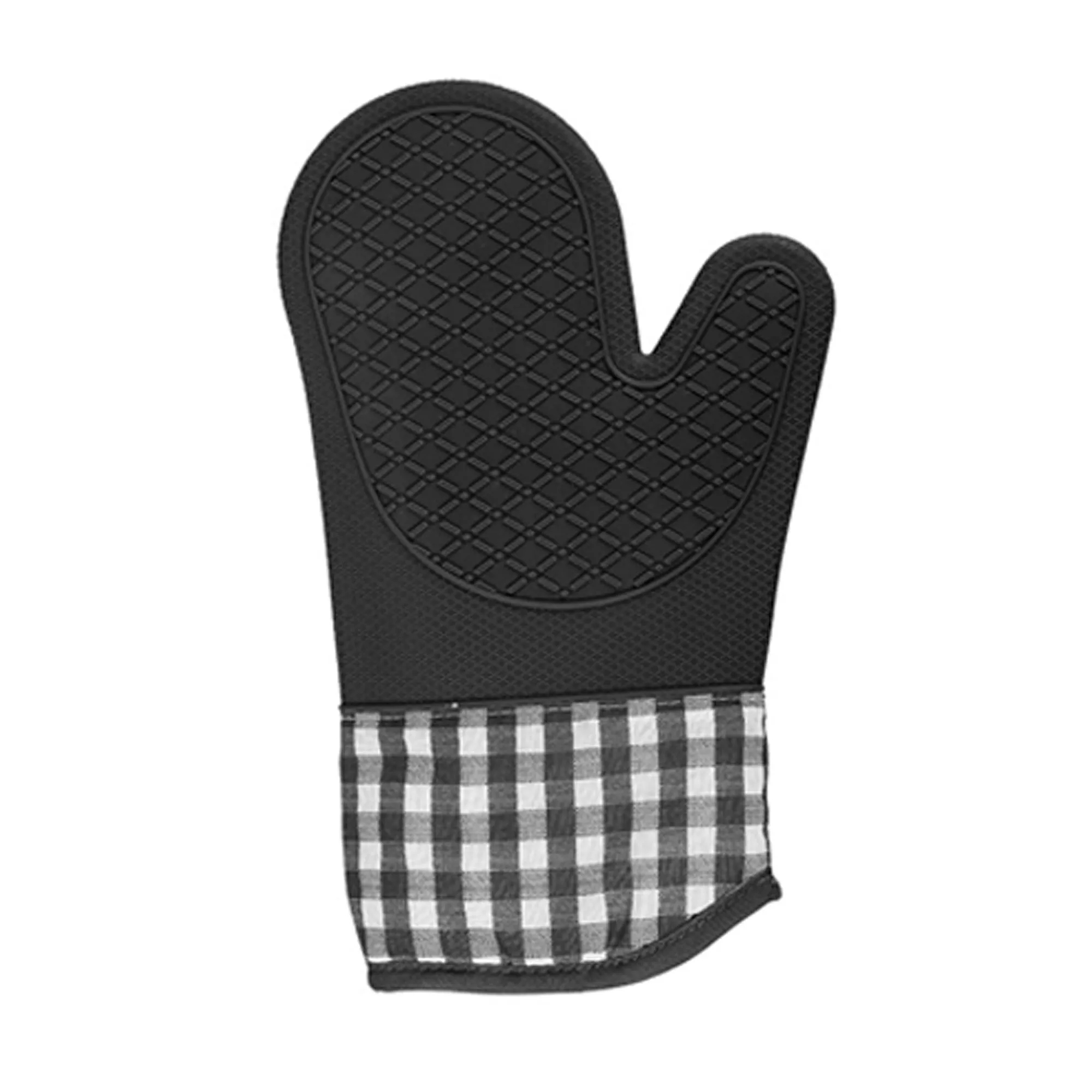 Checkered Silicone Oven Mitt 7