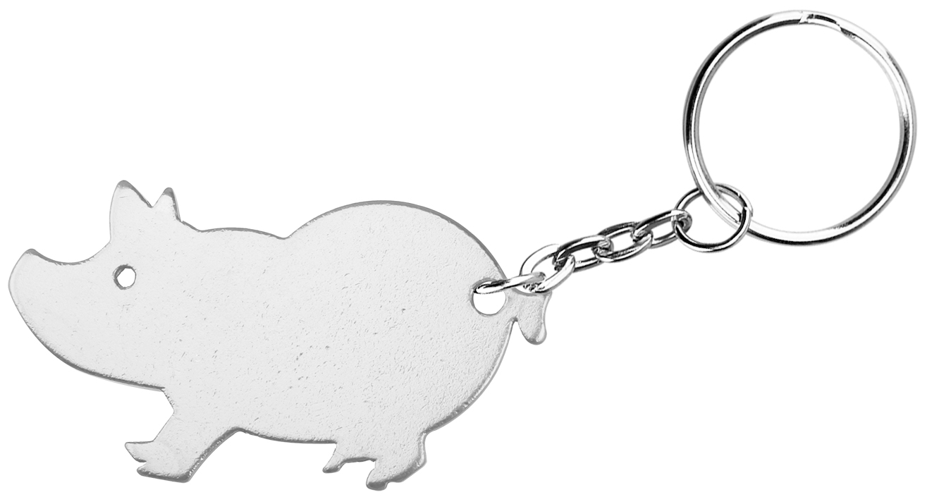 Pig shape bottle opener with key chain. 7