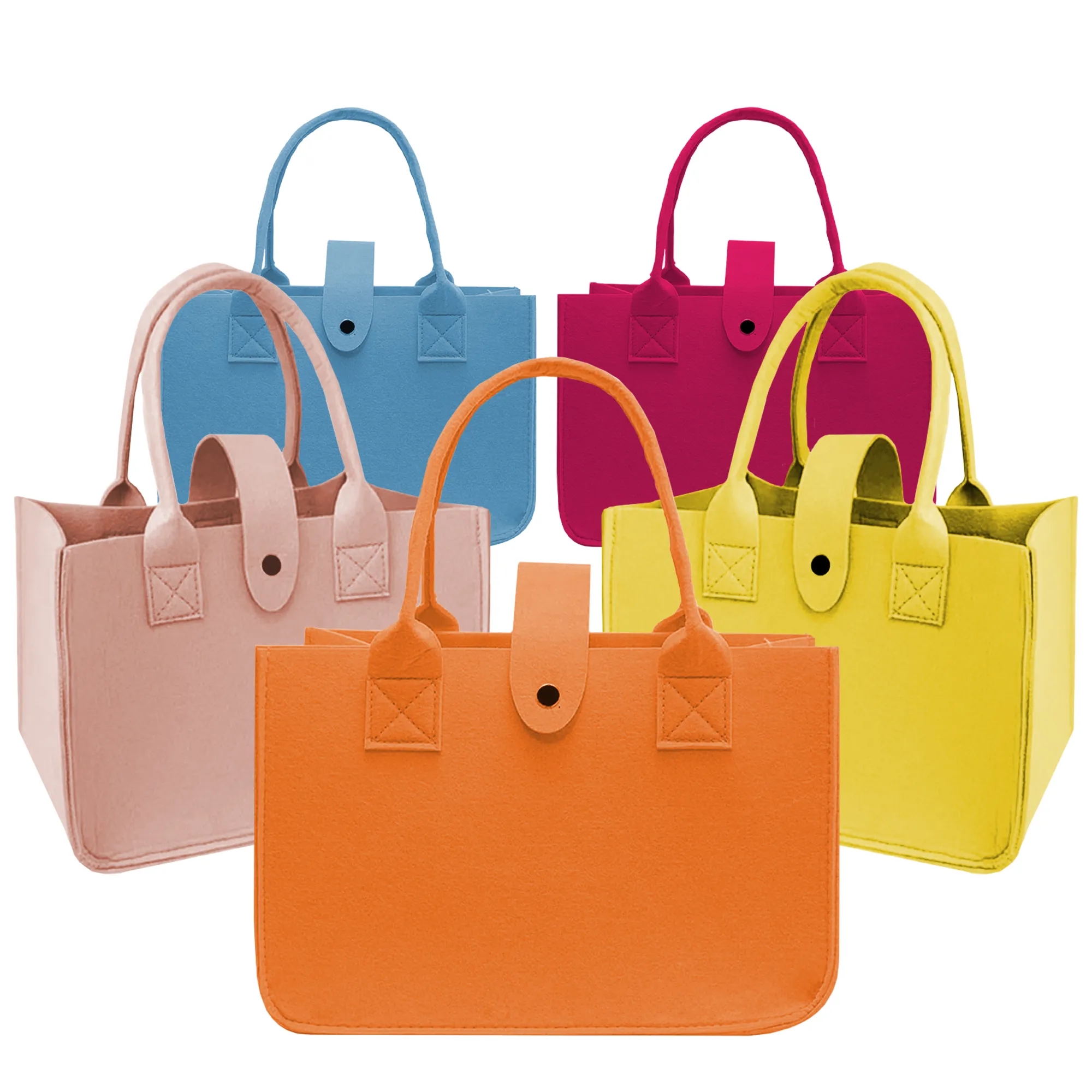 Large Reusable Shopping Travel Gift Felt Tote Bag 11
