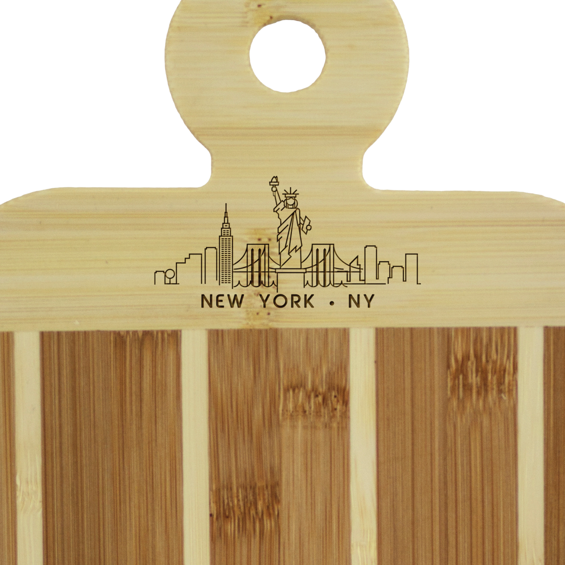 Striped Paddle City Skyline Board - New York City 3
