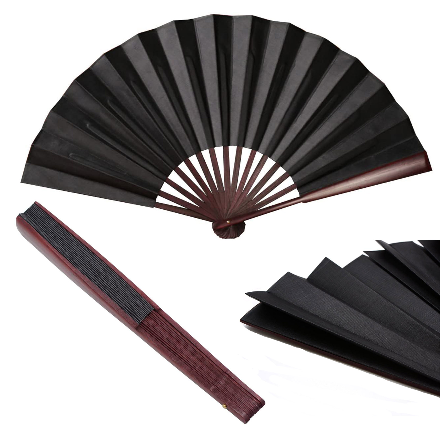 Handheld Folding Fan for Women/Men (10 3/8") 2