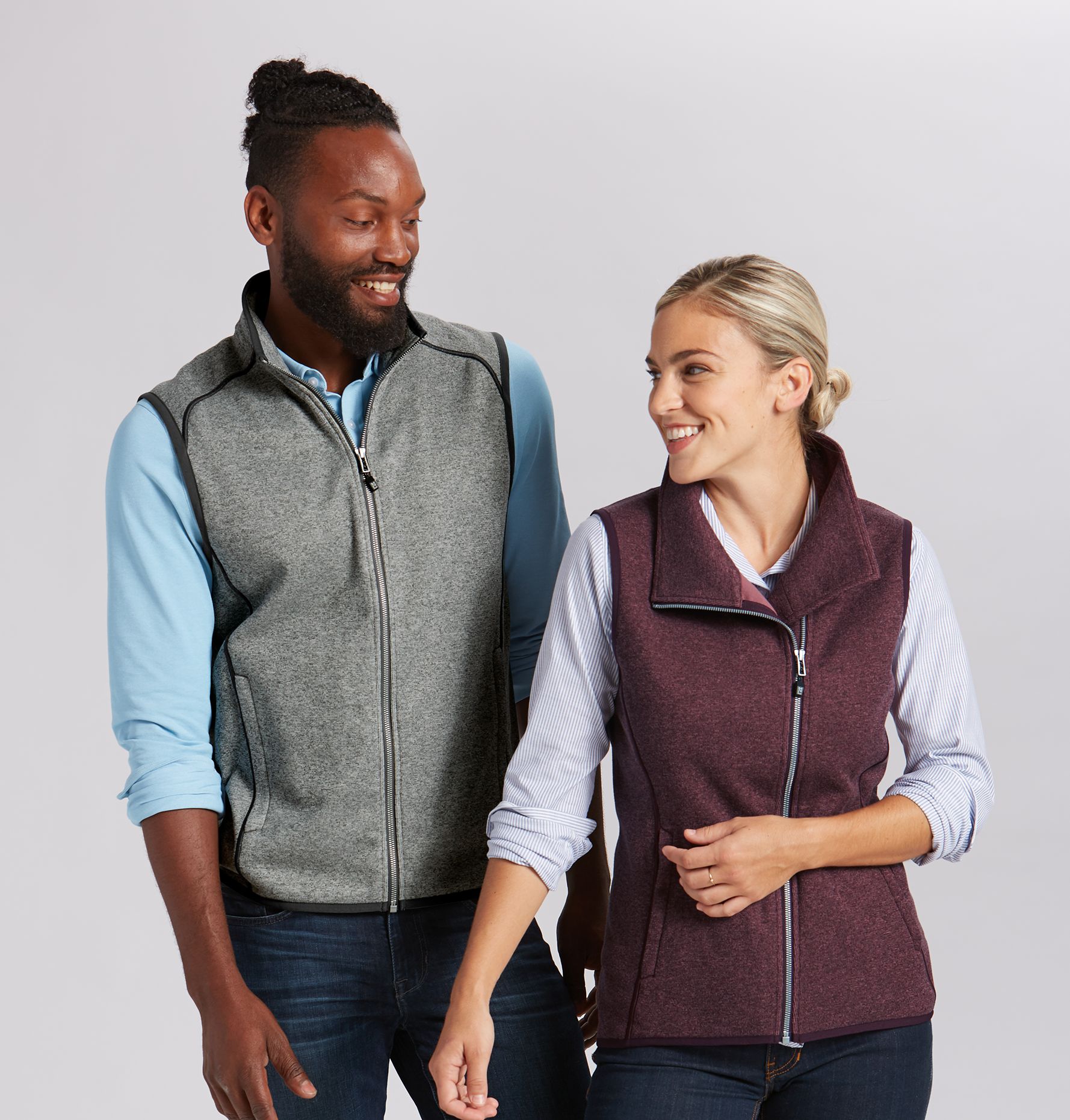 Cutter & Buck Mainsail Sweater-Knit Mens Full Zip Vest 43