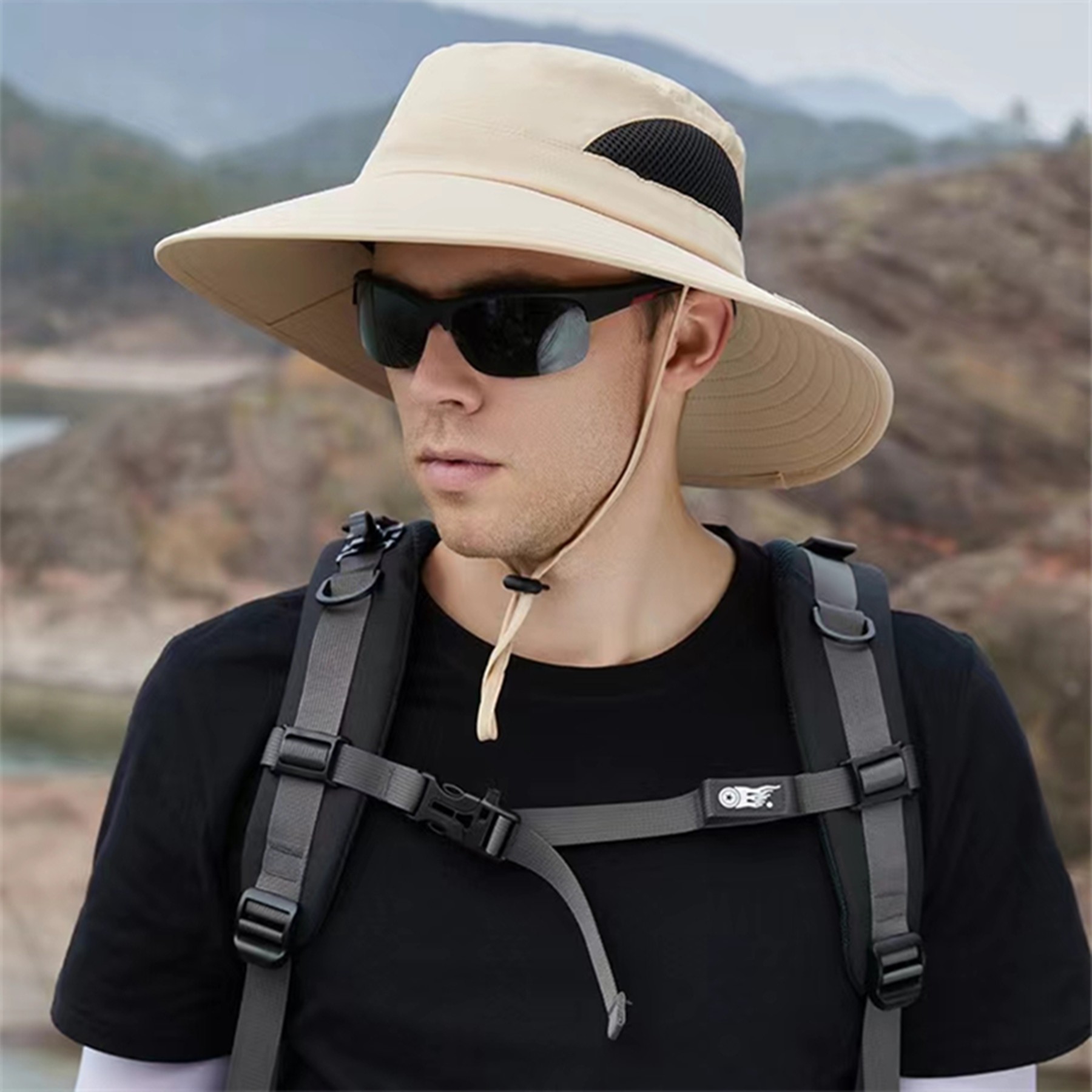 Waterproof Wide Brim Bucket Hat 2