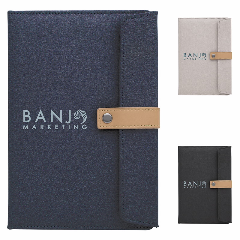 Good Value™ Two-Tone Journal with Leather Closure 3