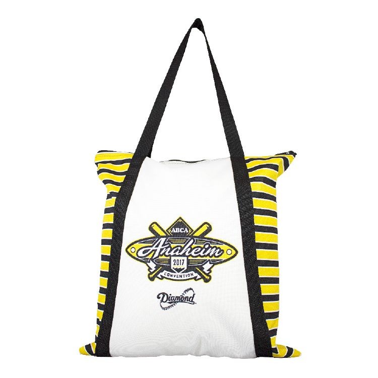 Full Handle Flat Tote- Full Color-Sewn in the USA, custom tote bag with logo imprint 3