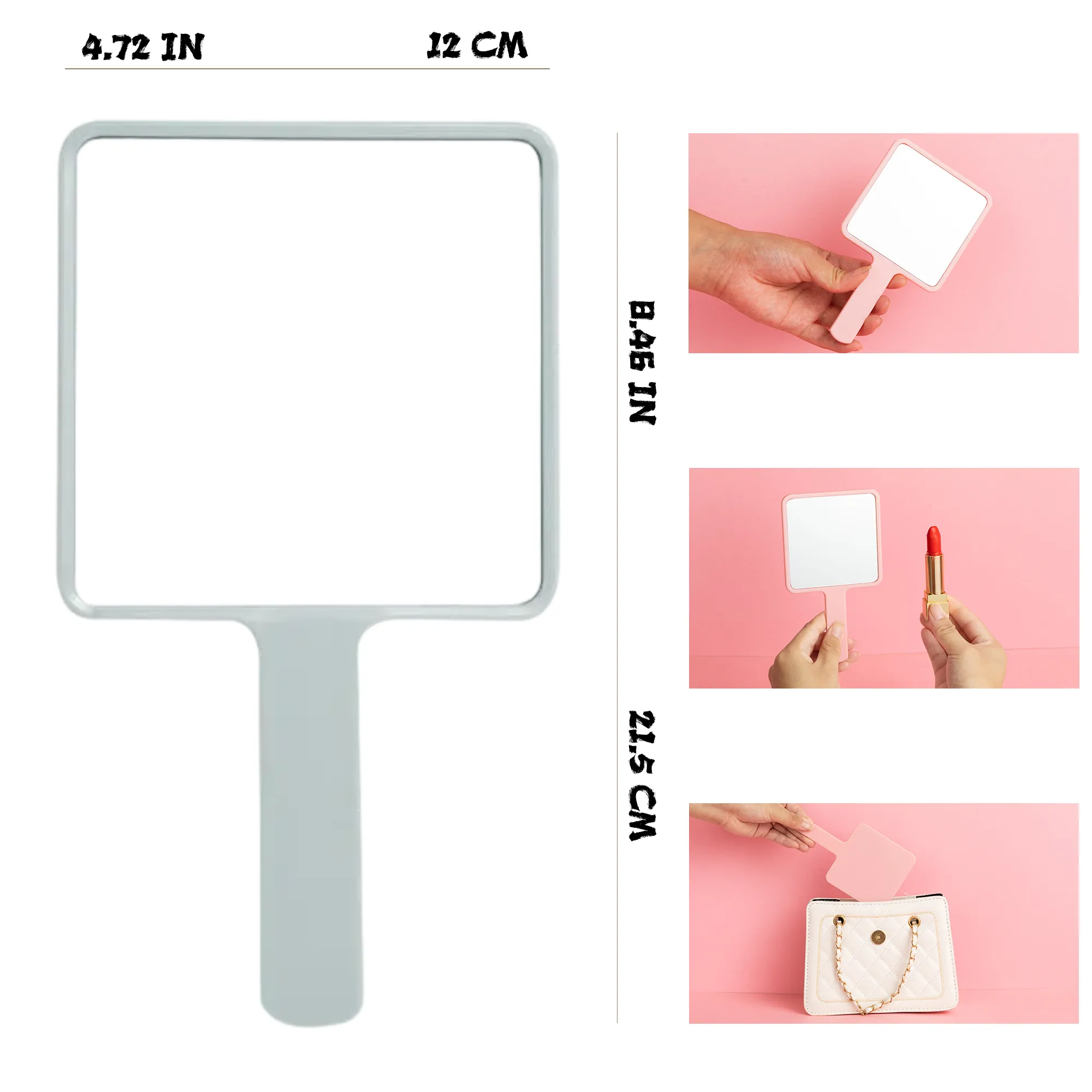Handheld Portable Makeup Mirror 3