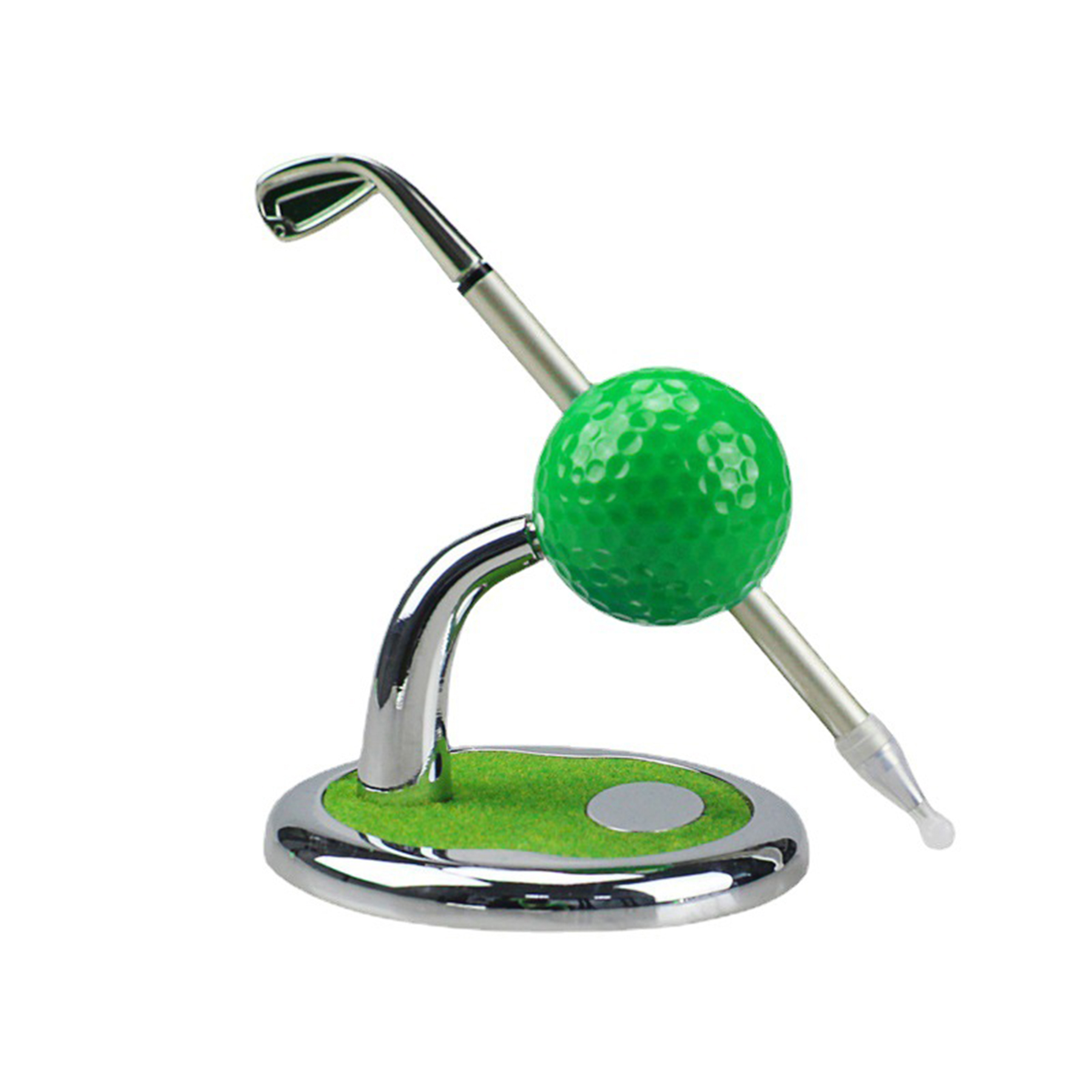 Desktop Ball Stand with Golf Clock 2