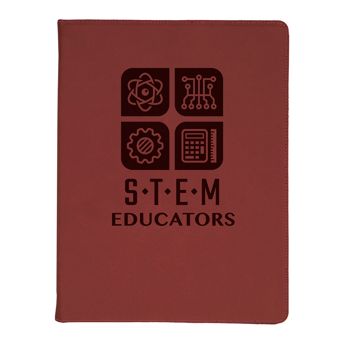 9 1/2" x 12" Leatherette Rose Portfolio 1