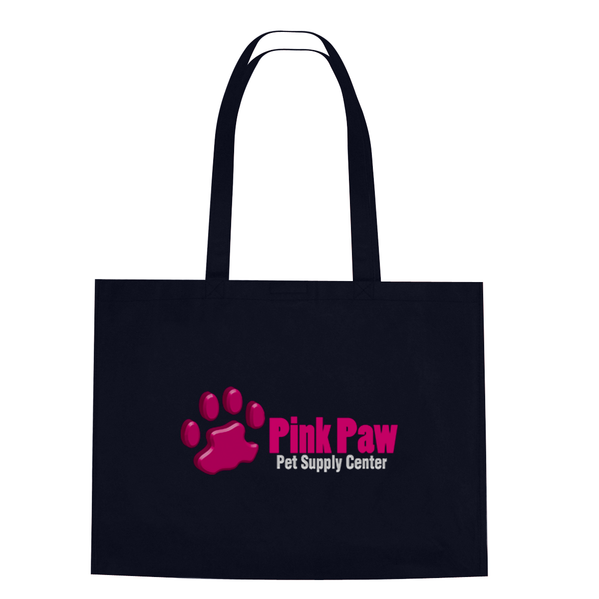Non-Woven Shopper Tote Bag With Hook And Loop Closure 11