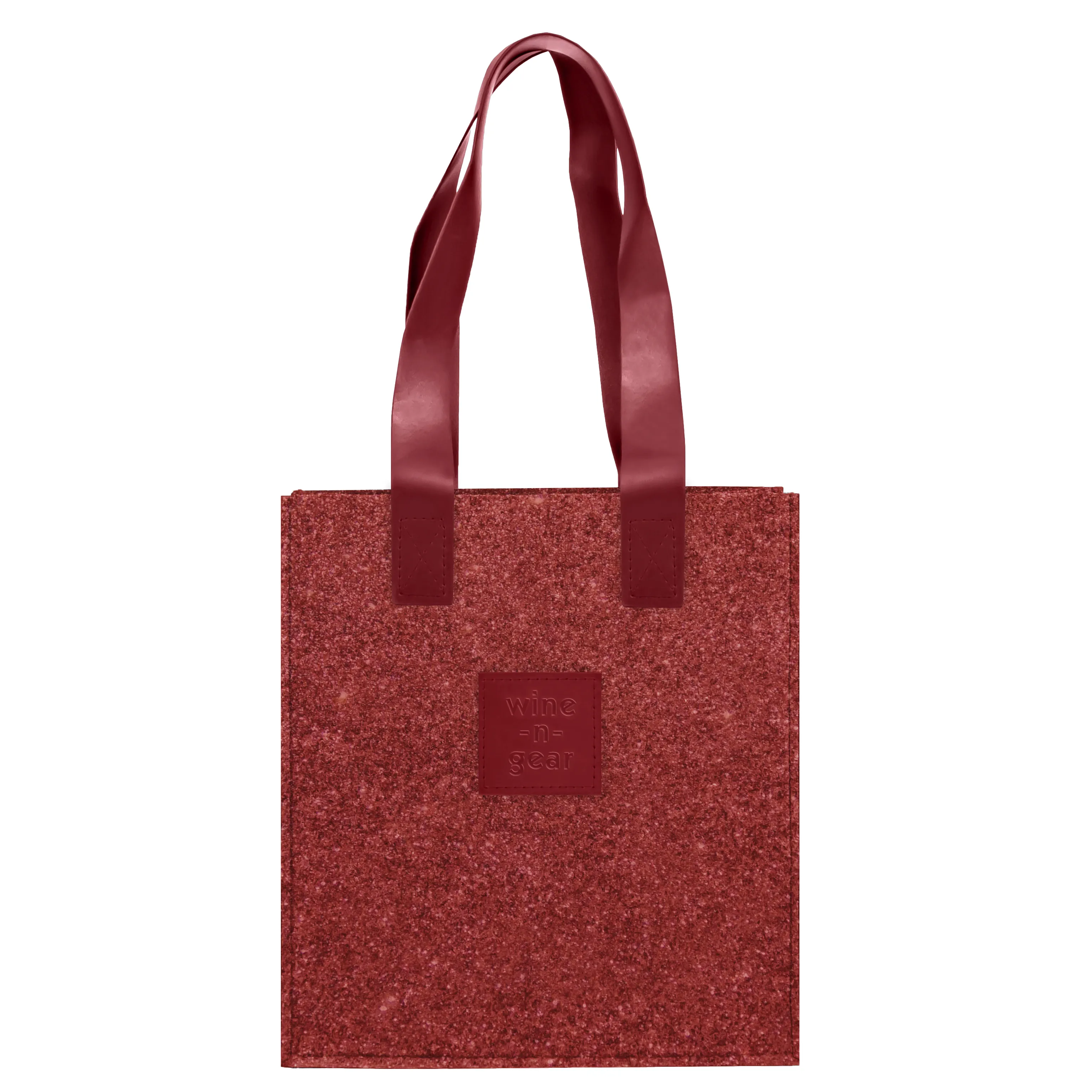3-Bottle Felt Wine Tote 18