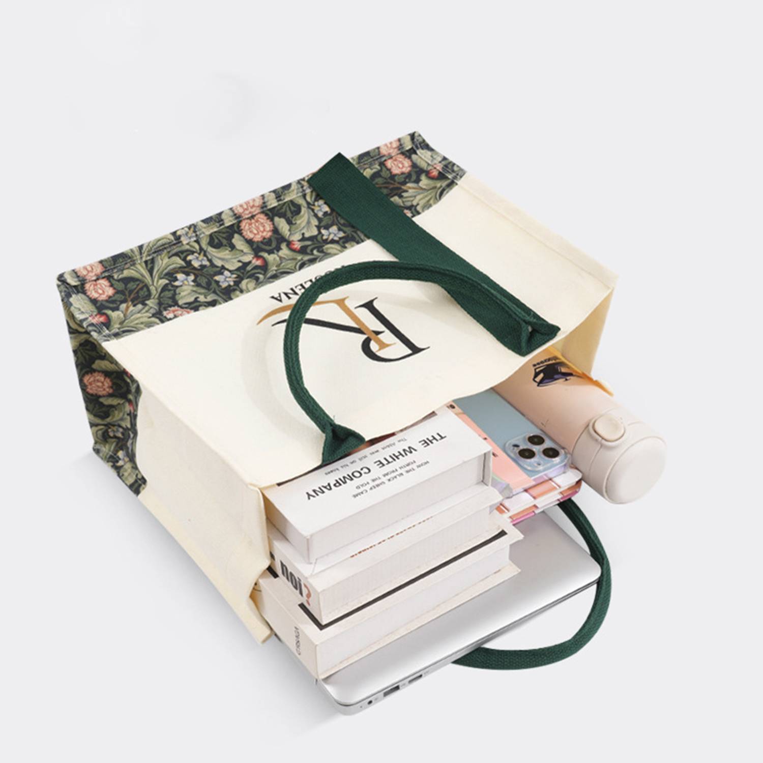 Custom Large Aesthetic Canvas Tote Bag w/ Handle 3