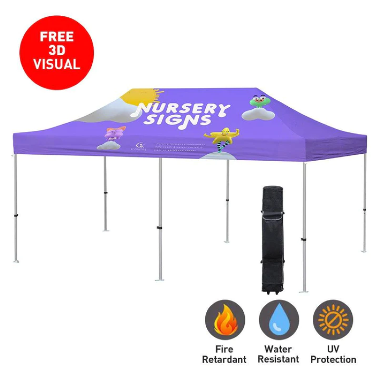 Premium Aluminum(Black ) 20' Event Tent Kit (Full-Bleed Dye Sublimation) 1