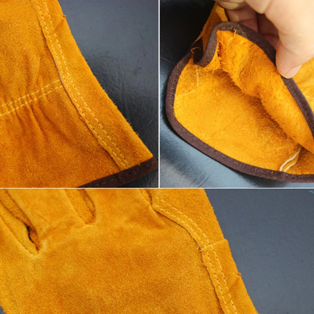 Cowhide Leather Gardening Gloves 6