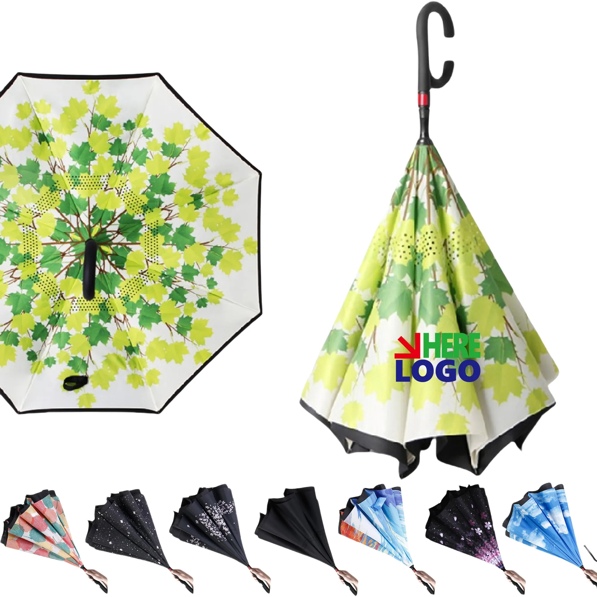 Inverted Reverse Folding Umbrella 2