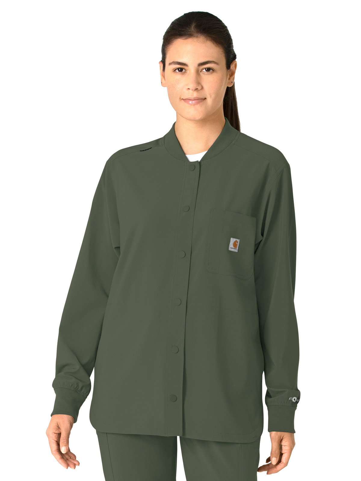 Carhartt Scrubs - Force Cross-Flex - Women's Four-Pocket Modern Fit Shirt Jacket 27