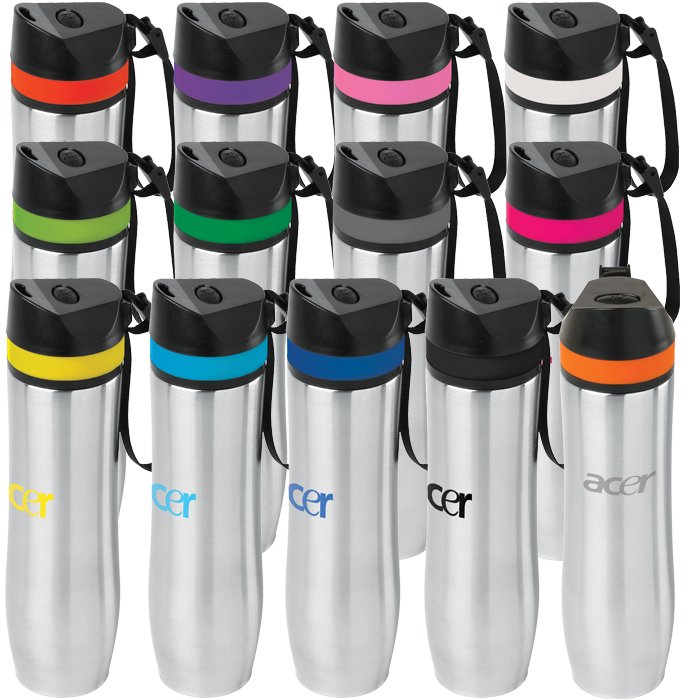 20 oz Persona® Wave Vacuum Water Bottle, custom water bottle with logo imprint 52