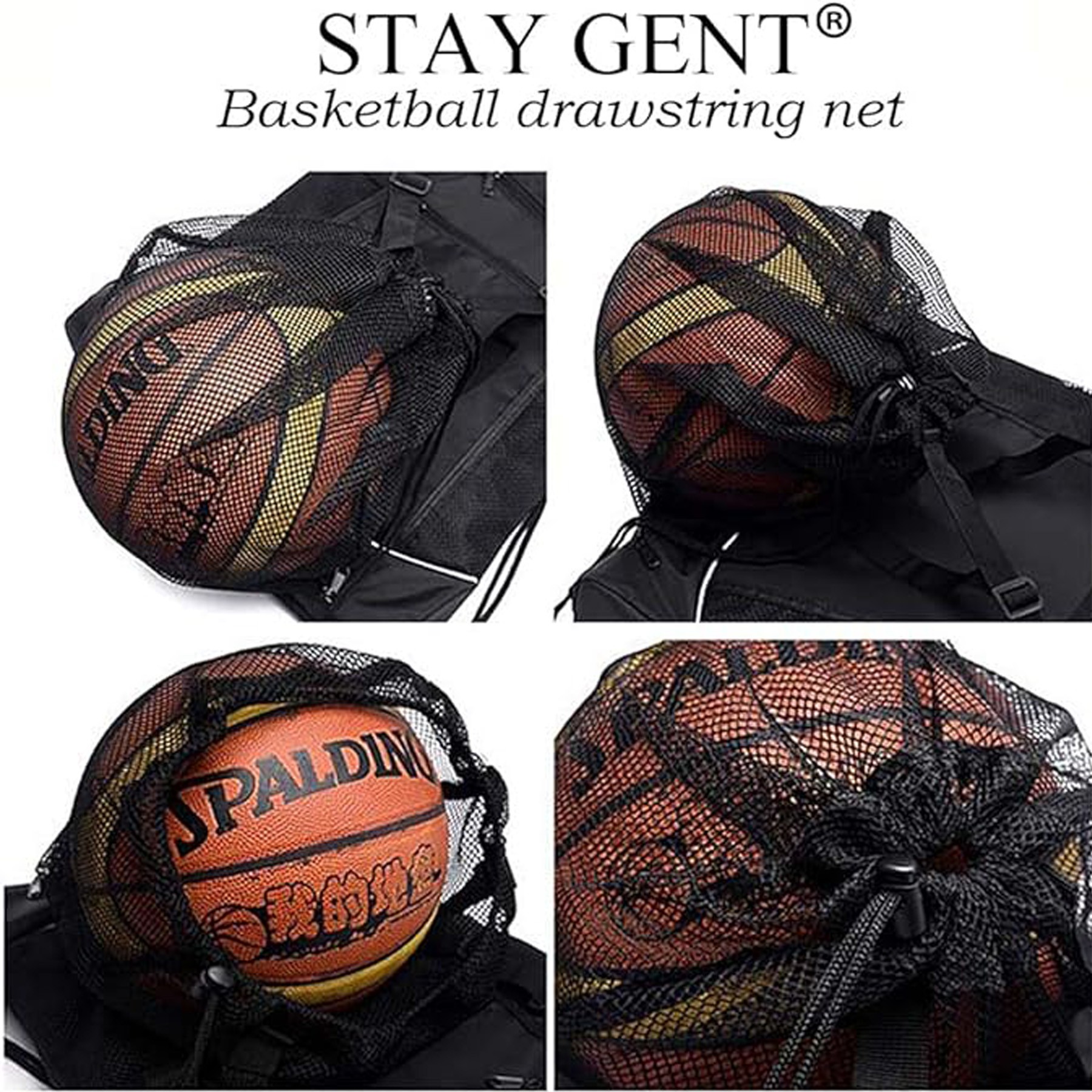Drawstring Basketball Backpack Waterproof Sports Gym Bag 2