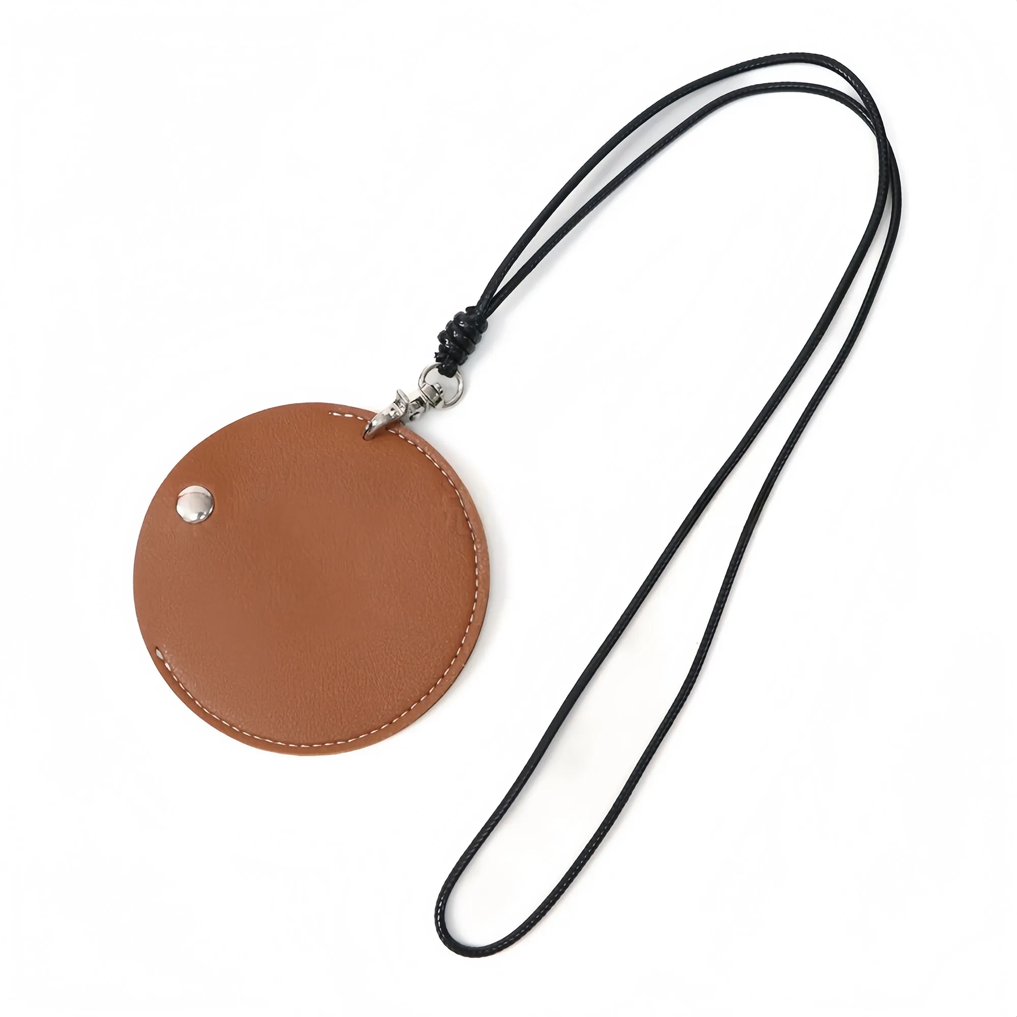 Fashion Mini PU Leather Neck Strap Earphone Pouch 5