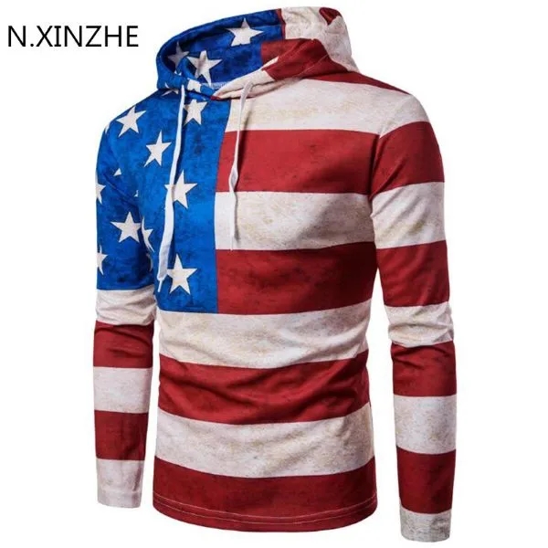 Custom American Flag All Over Print Hoodie, custom hoodie or sweatshirt with logo imprint 2