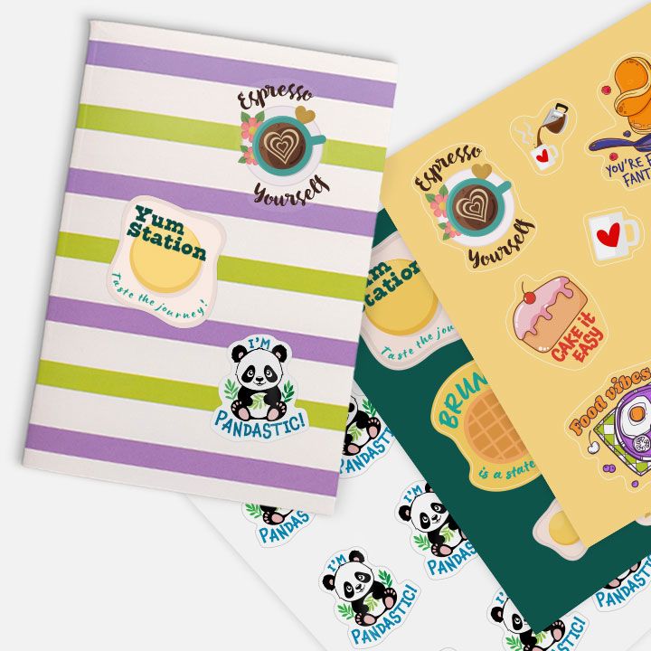 White Vinyl Sticker Pages (Glossy - Permanent) 3