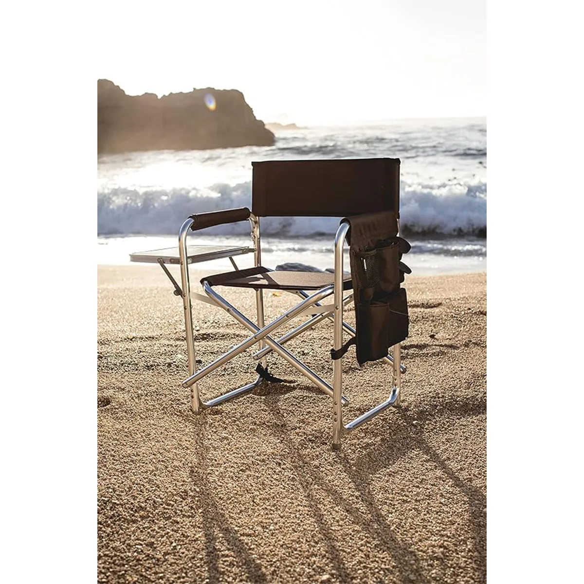 Deluxe Lightweight Folding Directors Chair With Side Table 4