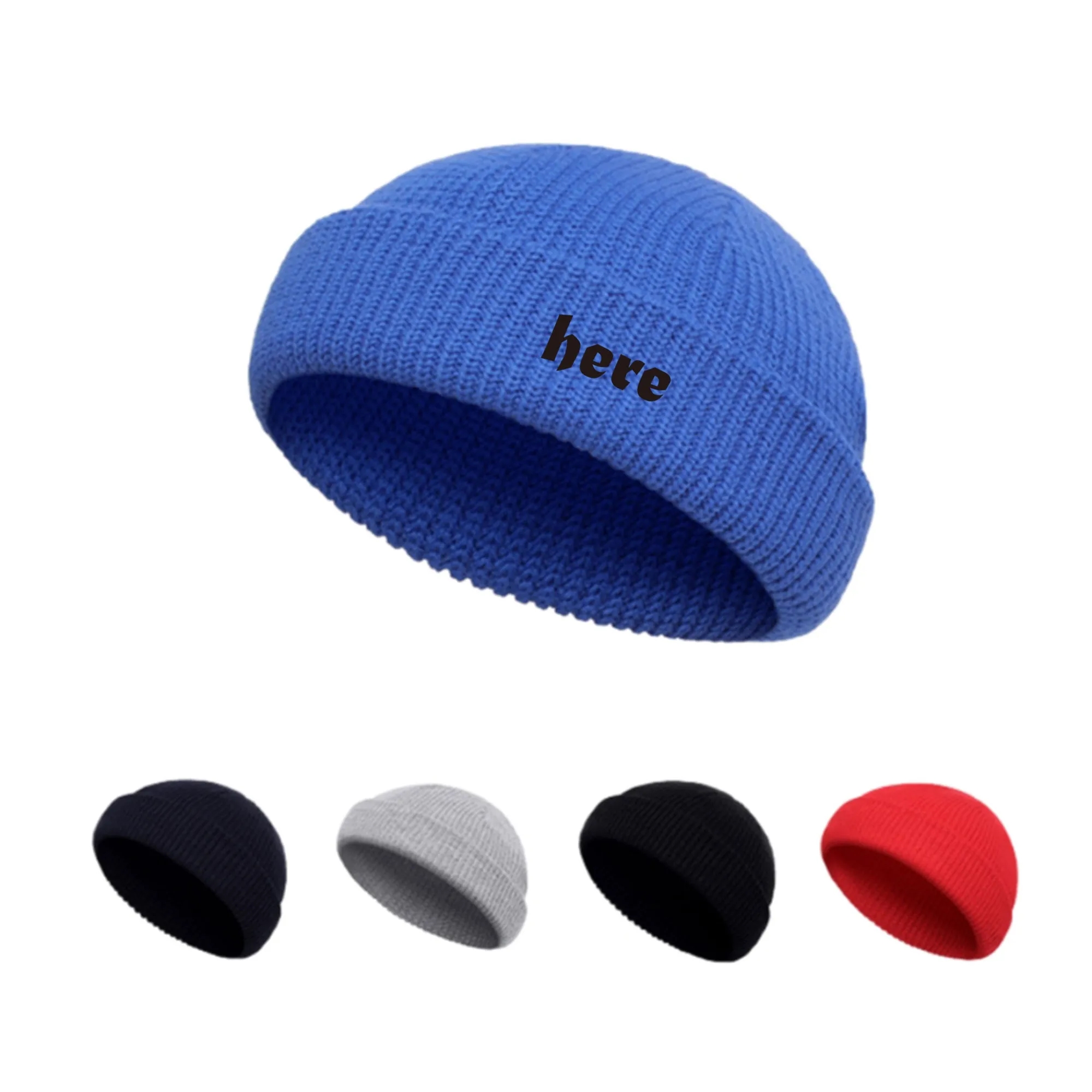 Warm Soft Solid Beanie Knit Hat Winter Hat 1
