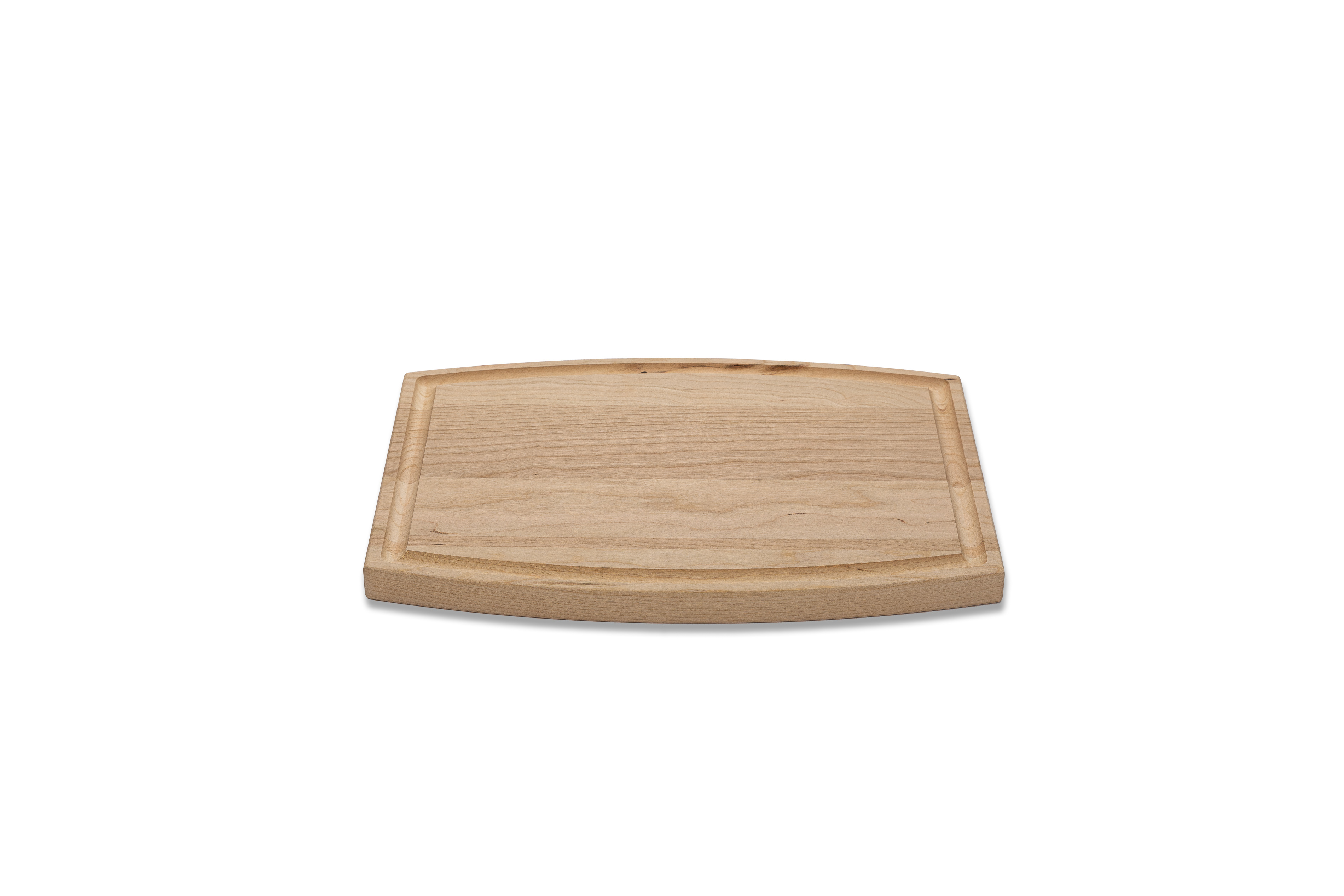Small Cherry Arched Cutting Board with Juice Groove 12"x9"x3/4" 3