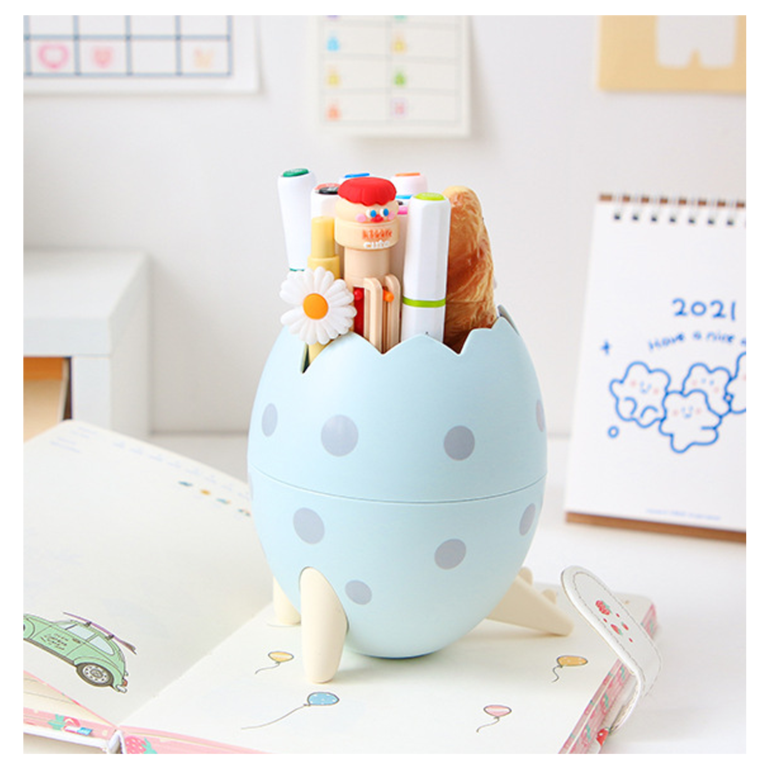 Dinosaur Egg Pen Holder 7