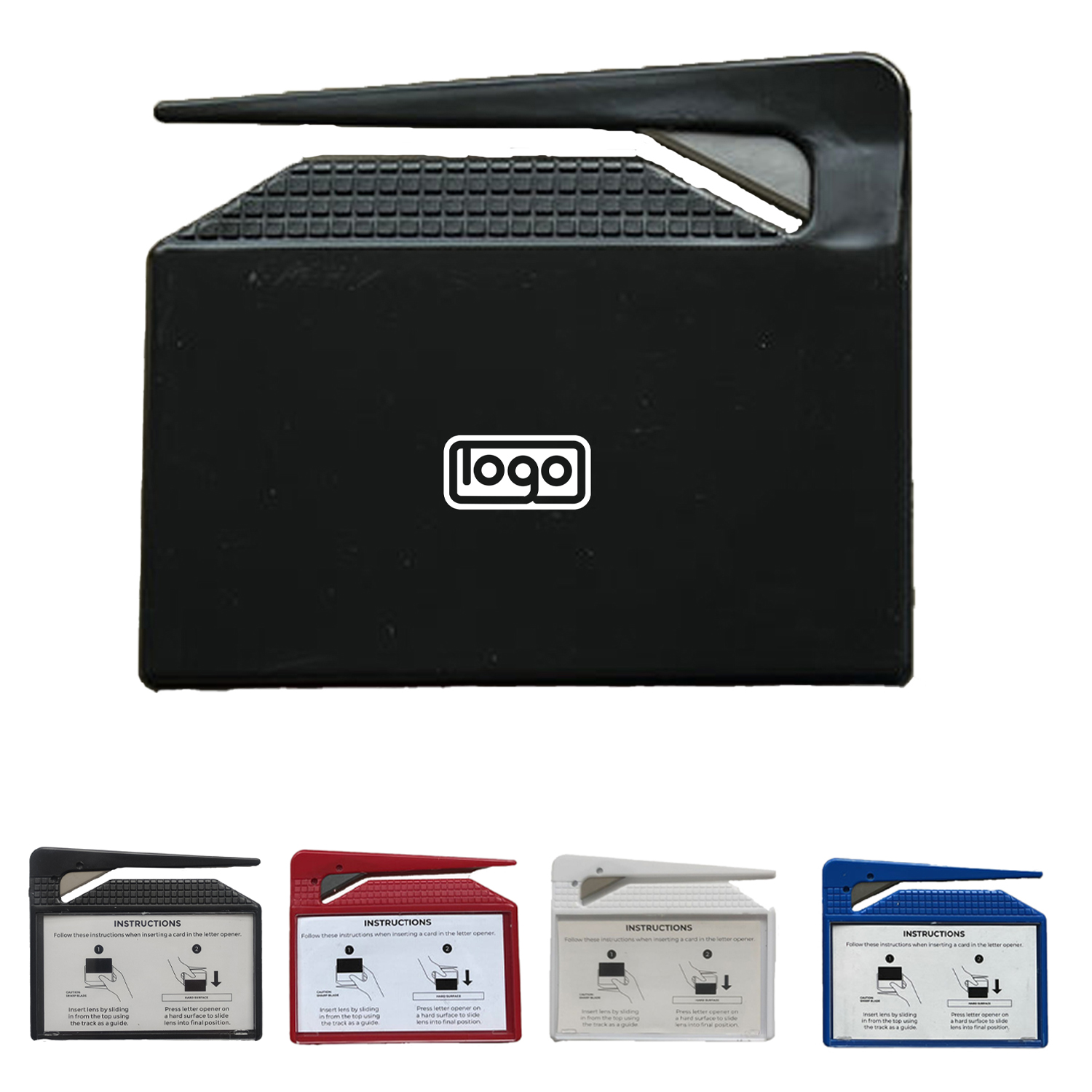 2-in-1 Plastic Card Case Letter Opener 2