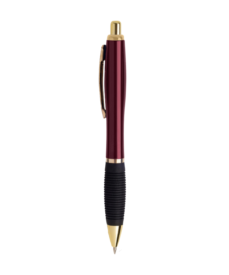 Union Printed - Gold Contour Grip Click Pen 3