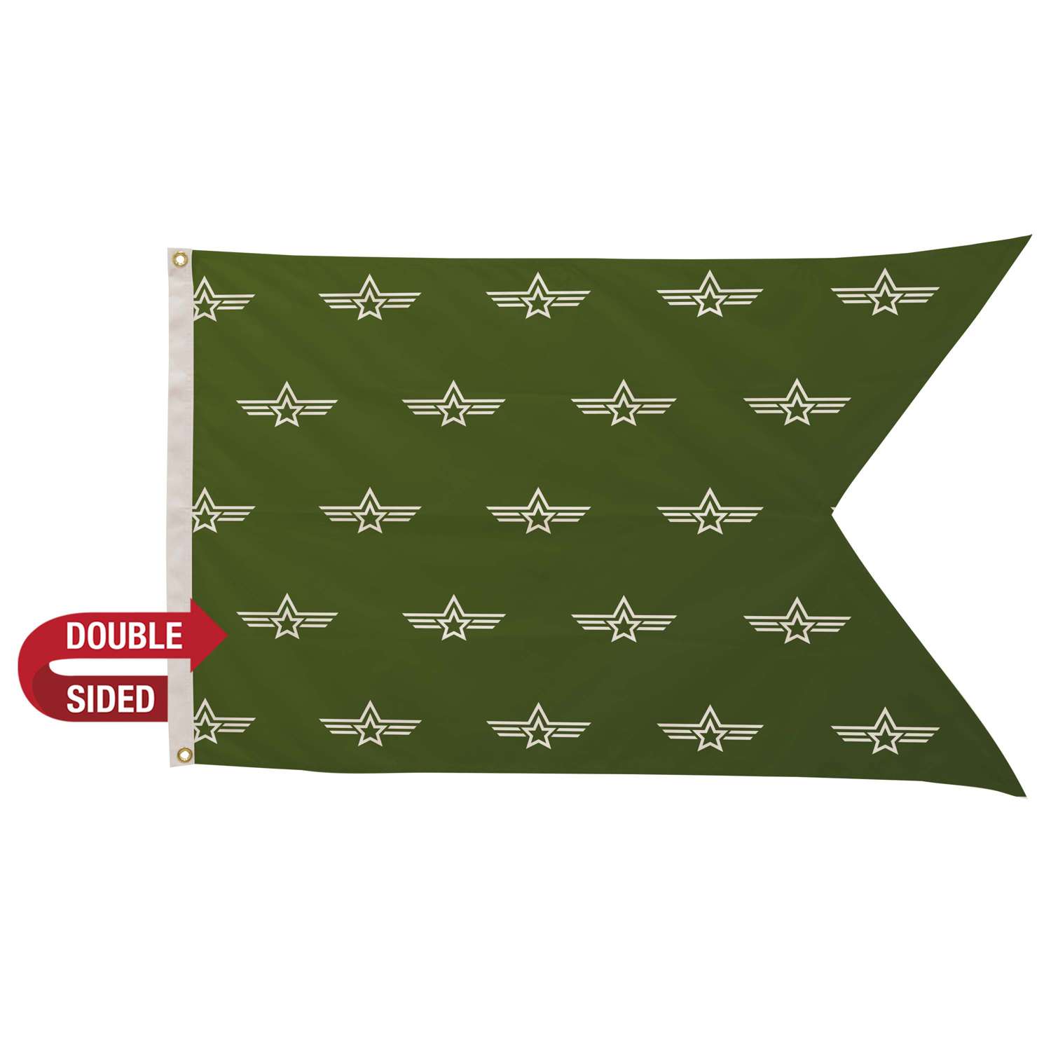 2.5' x 4' Polyester Guidon Flag Double-Sided