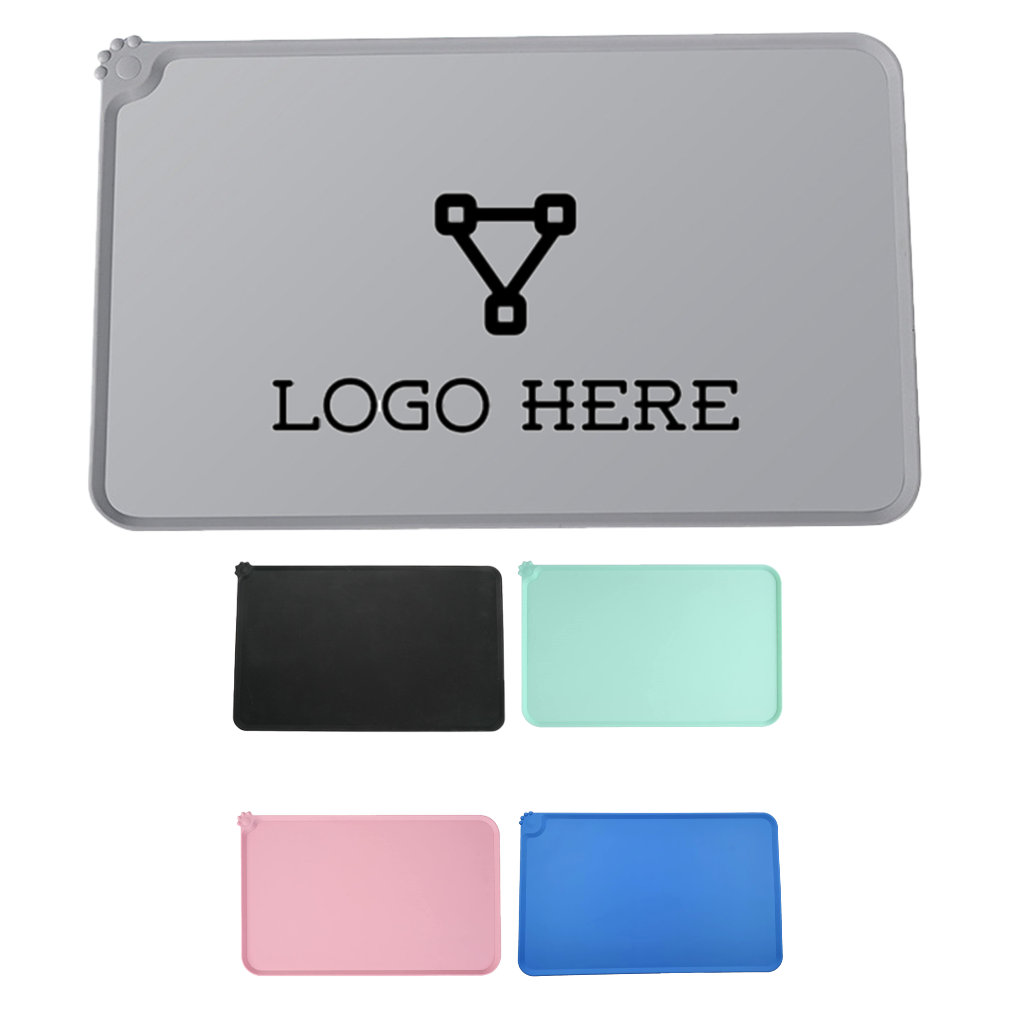 Non-Slip Silicone Pet Food Mat 2