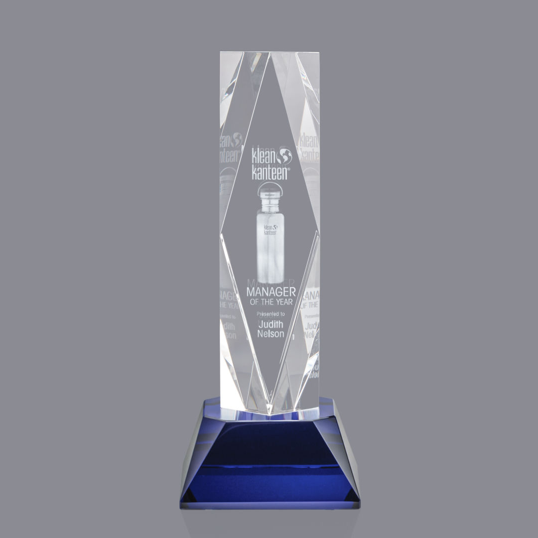 President 3D Award on Base - Blue 4