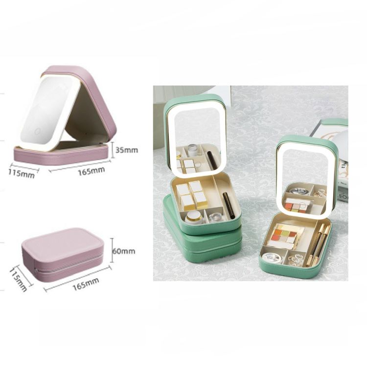 Portable Mini Makeup Case with Lighted Mirror 2