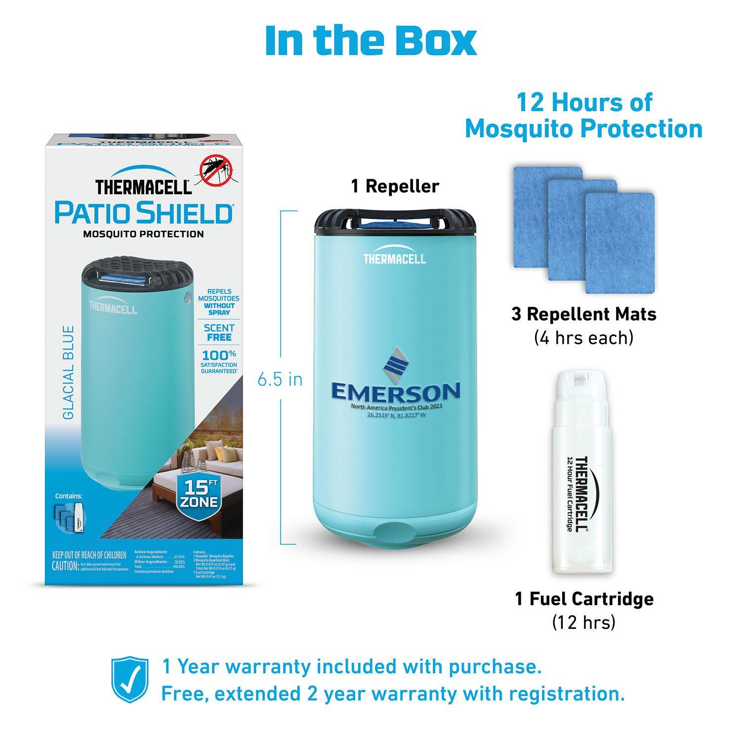 THERMACELL® PATIO SHIELD MOSQUITO REPELLER 19