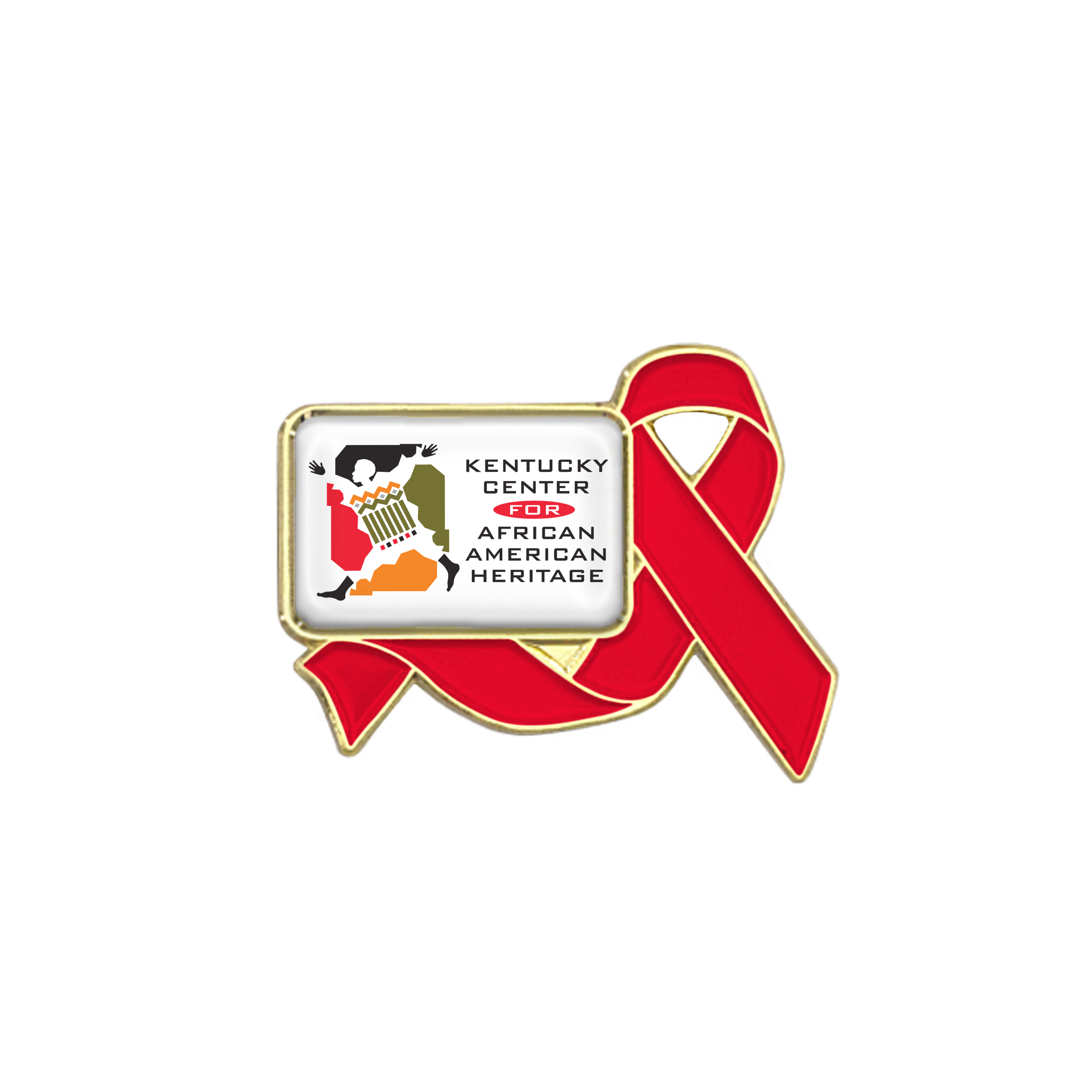 Awareness Ribbon Lapel Pins w/ Custom Logo 21