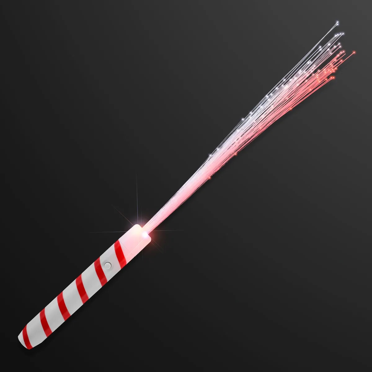 Candy Cane Wand, Fiber Optic White Lights 4
