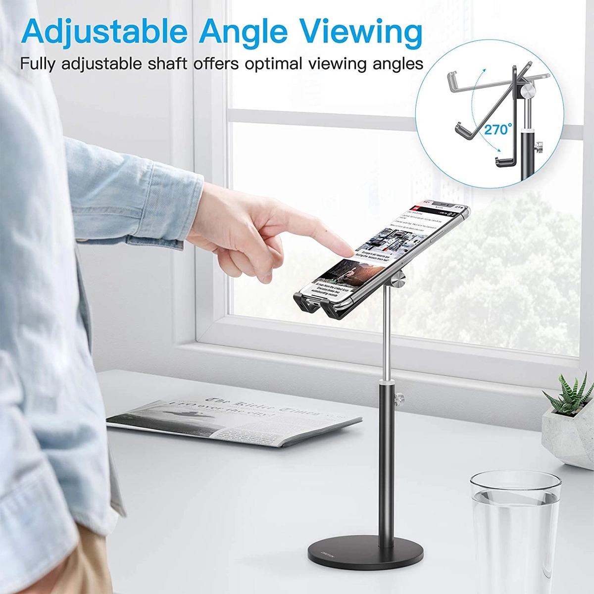 Aluminum Desktop Phone Holder Dock Stand 5
