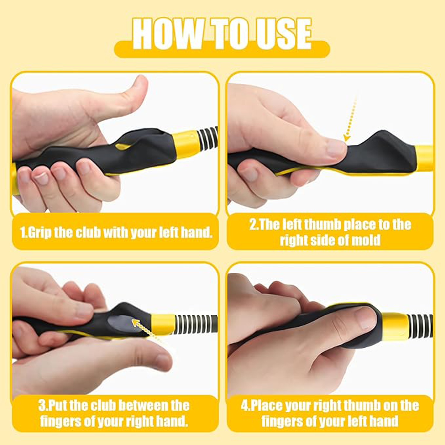 Golf Grip Trainer – Soft Silicone Corrector for Practice 6