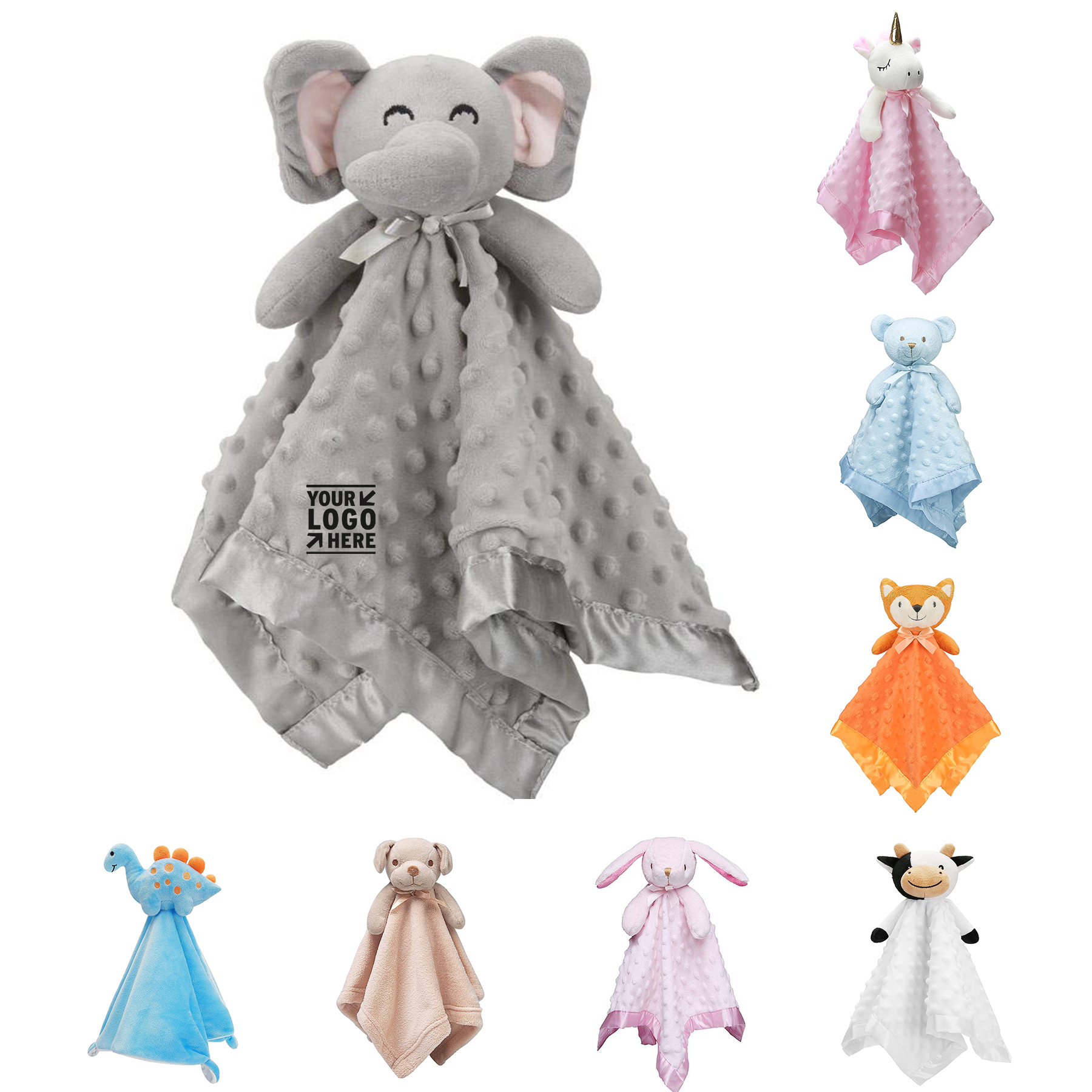 16 Inch Pro Elephant Newborn Boys Girls Stuffed Animal Grey Snuggle Toy 2