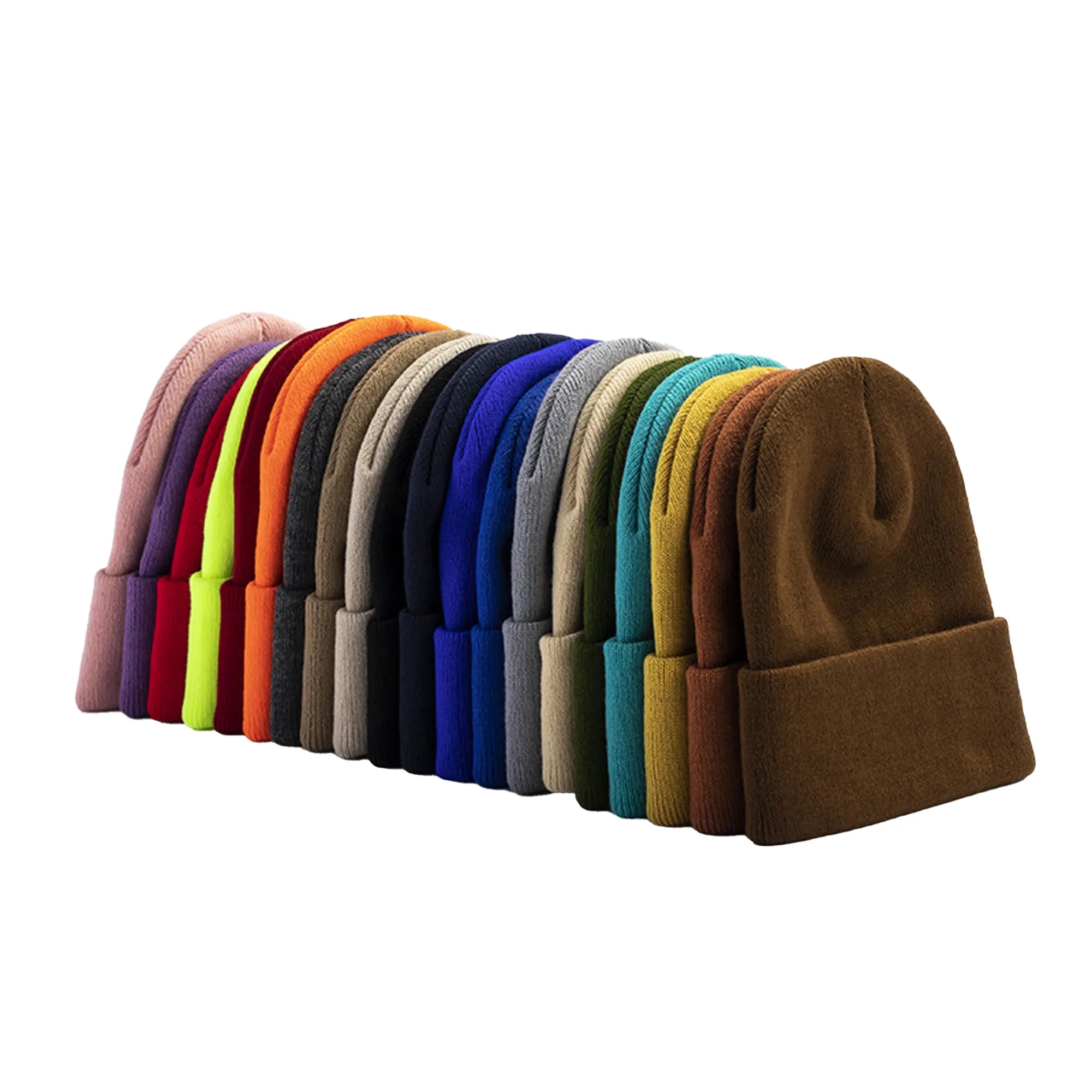 Unisex Knitted Cuff Beanie MOQ30pcs 12