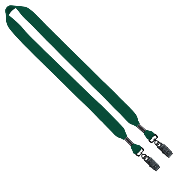 3/4" Cotton Double Bulldog Clip Lanyard 5