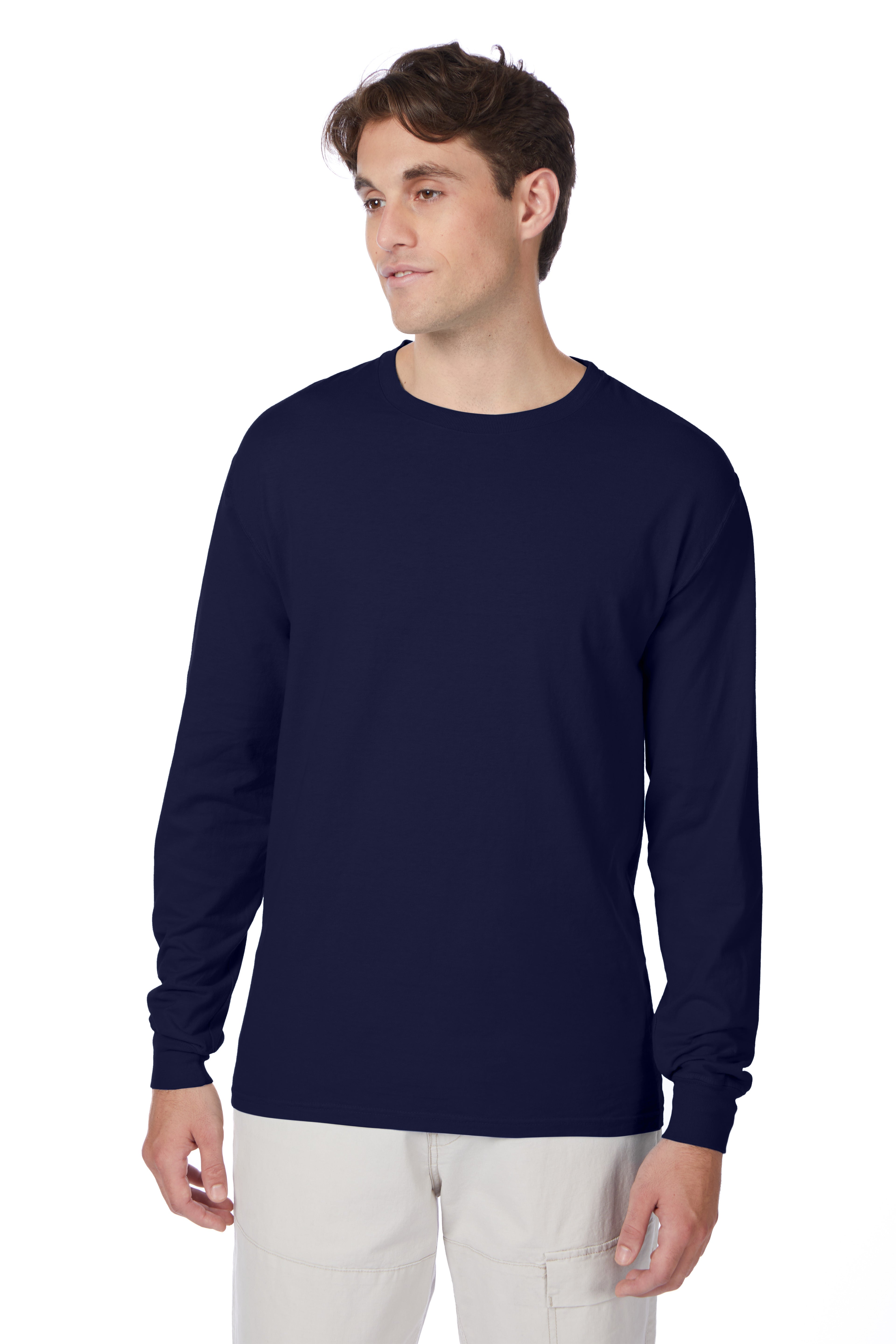 Hanes Beefy-T Long-Sleeve T-Shirt 4