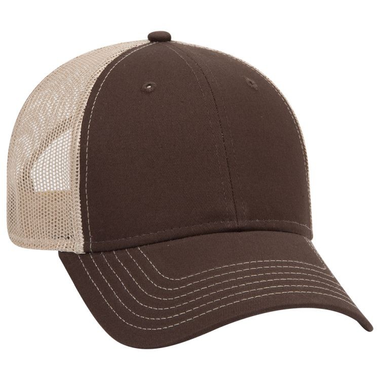 OTTO CAP® 6 Panel Low Profile Mesh Back Trucker Hat 211